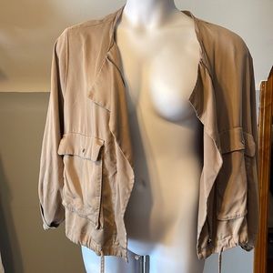 Tan cropped Jacket 2x